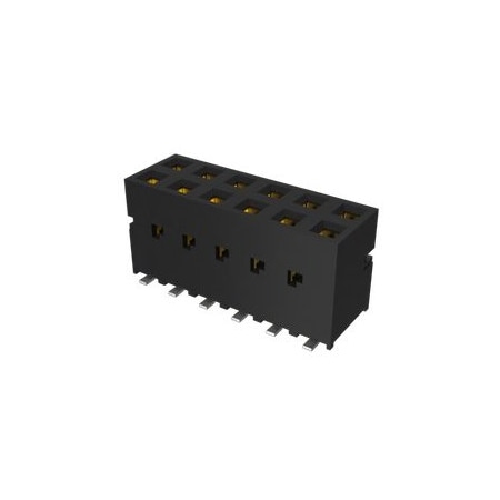 Fci Board To Board & Mezzanine Connectors 14P Vert Smt Dr Rcpt Au W/O Locating Peg 89898-307BLF